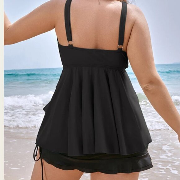 Elegant Black Women's Swim Dress - Picture 3 of 3